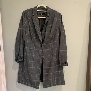 Plaid Oversized Blazer